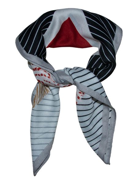 Hovedbilde Skjerf rød/svart mønster