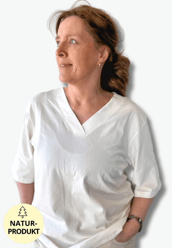 Eli t-shirt kremhvit