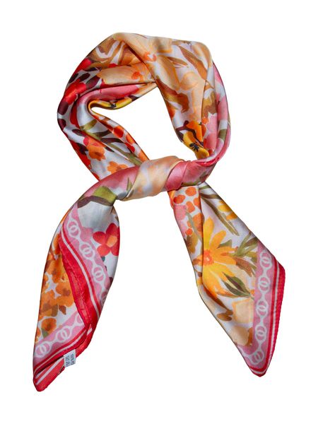 Hovedbilde Skjerf Magenta flower