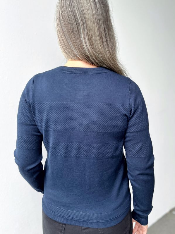 Stine cardigan marineblå