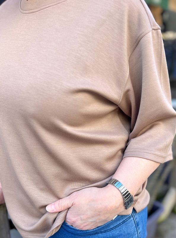 Aurora myk topp mocca beige