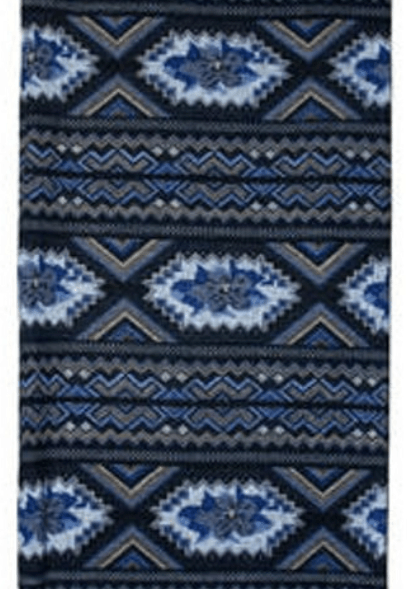 Tubeskjerf Zig Zag blå