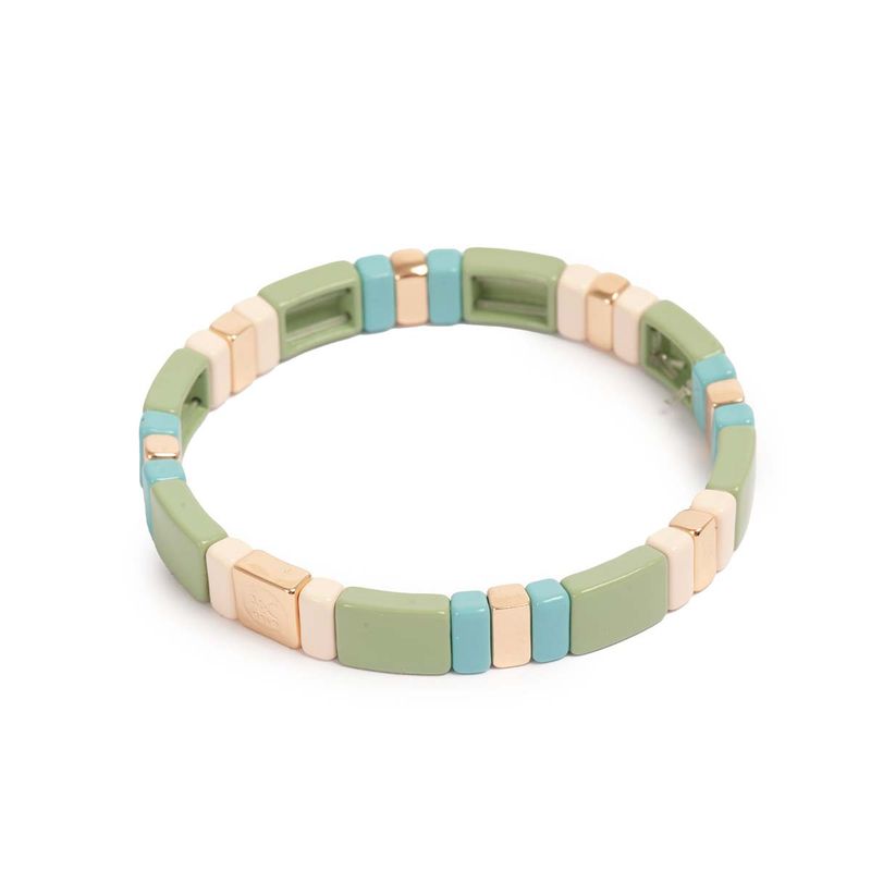 Emaljert armbånd M/L soft mint