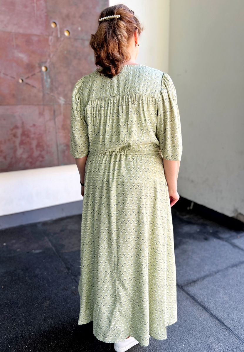 Irene kjole ditsy green