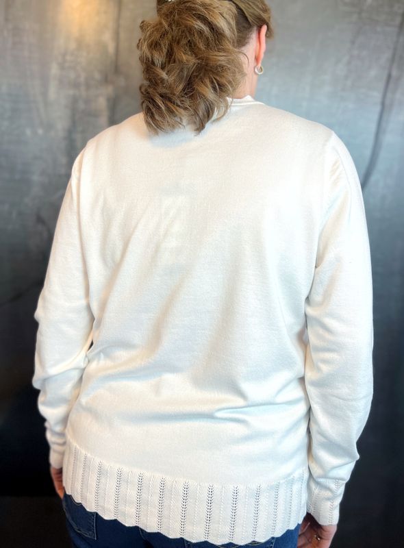 Sandra blusegenser hvit