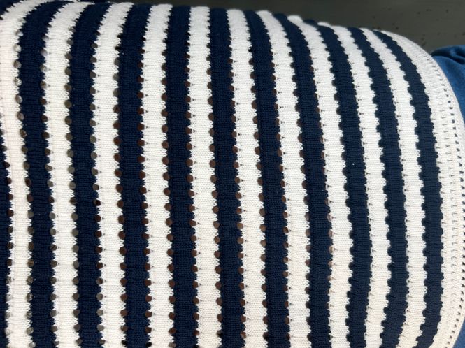Hovedbilde Lisen bomullsgenser blå stripe