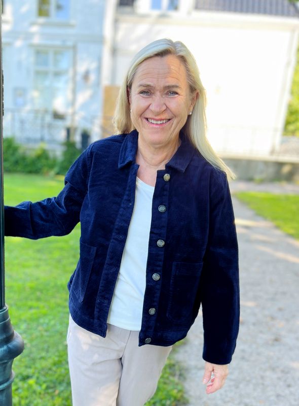 Gry cordjakke blå