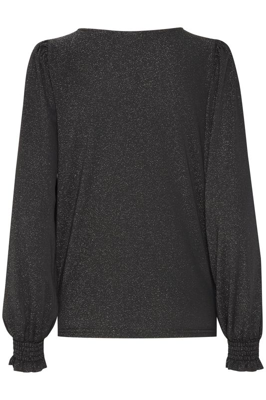 Monica bluse svart med glitter