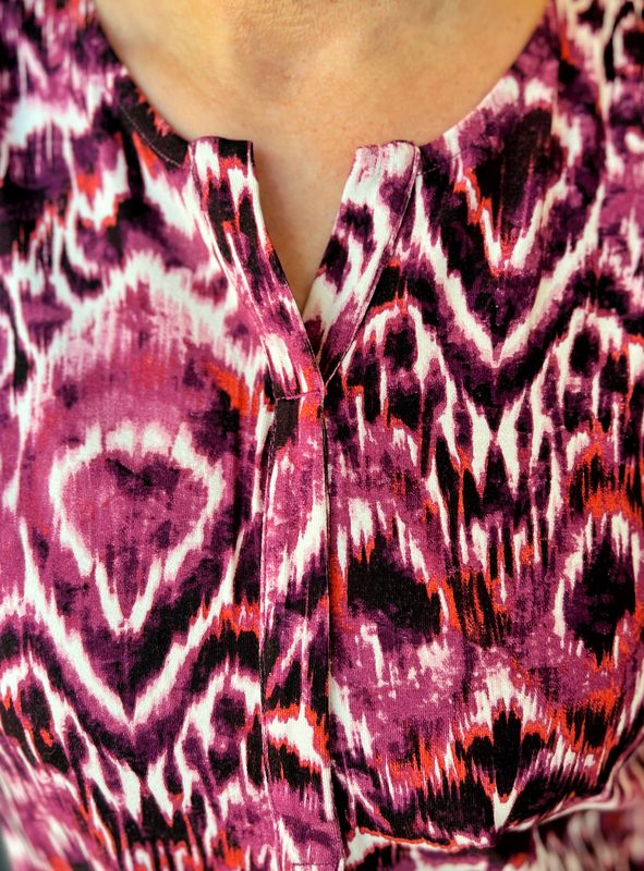 Guri topp plomme batikk