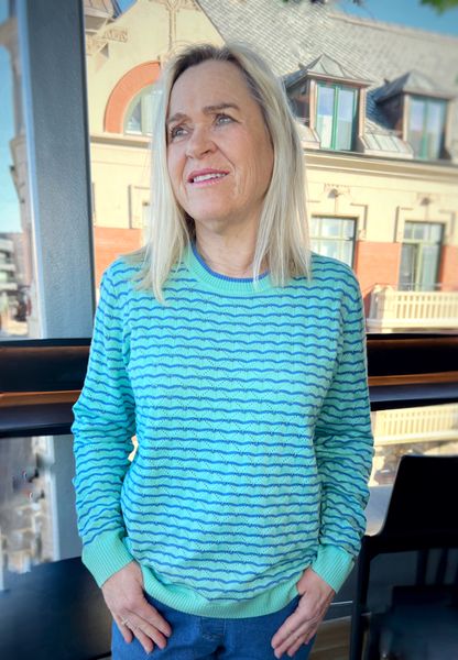 Hovedbilde Lisen genser bølget mint