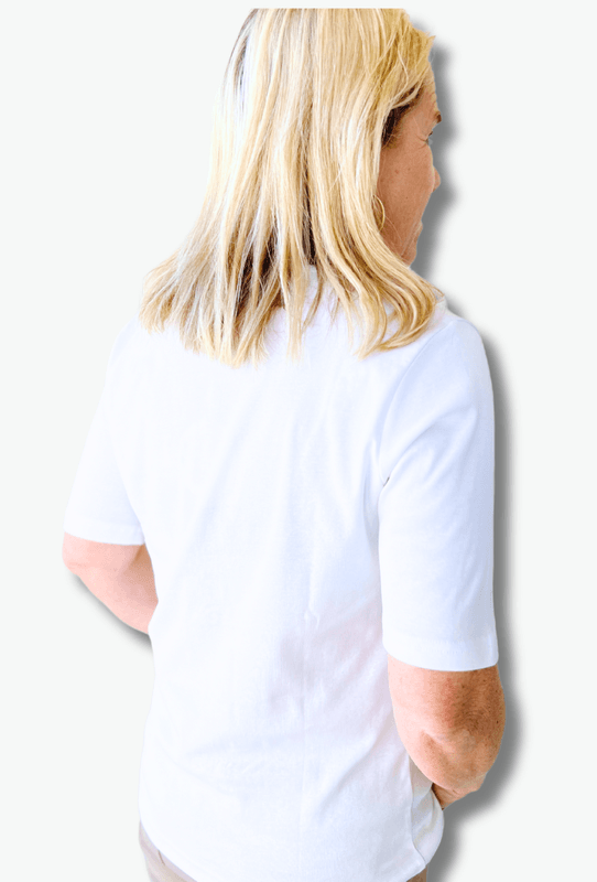 Inger t-shirt hvit m/strass