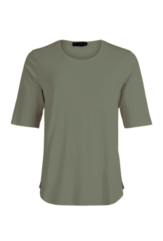 Inger t-shirt basic olivengrønn