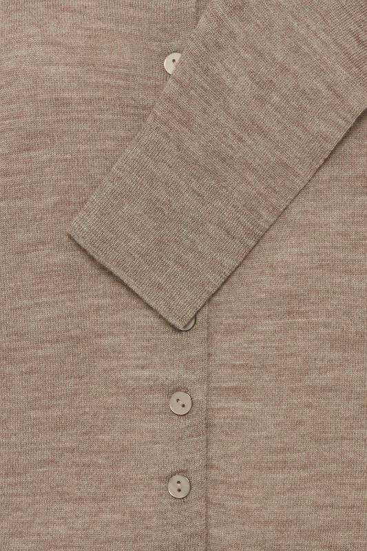Anette ull cardigan valnøtt