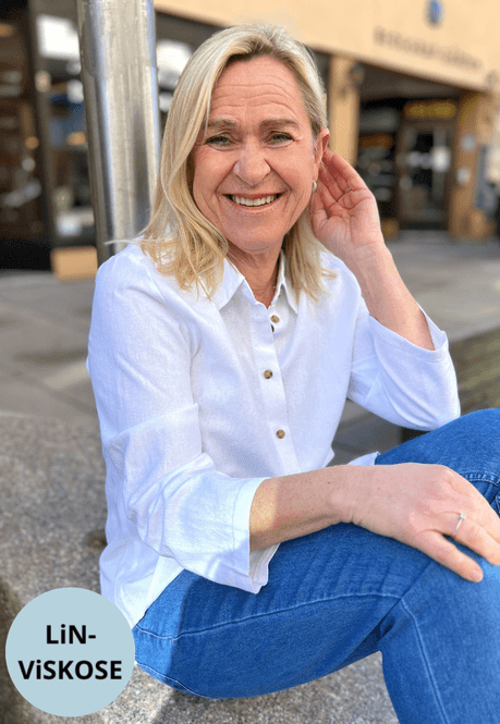 Hovedbilde Inger lin-skjorte hvit