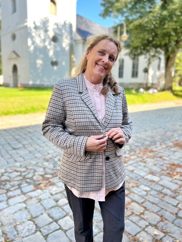 Synne blazer - rutet