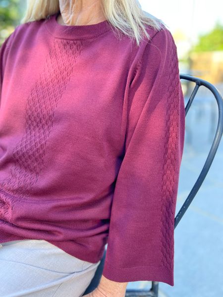 Hovedbilde Sissel genser burgunder