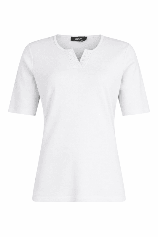 Inger t-shirt hvit m/strass