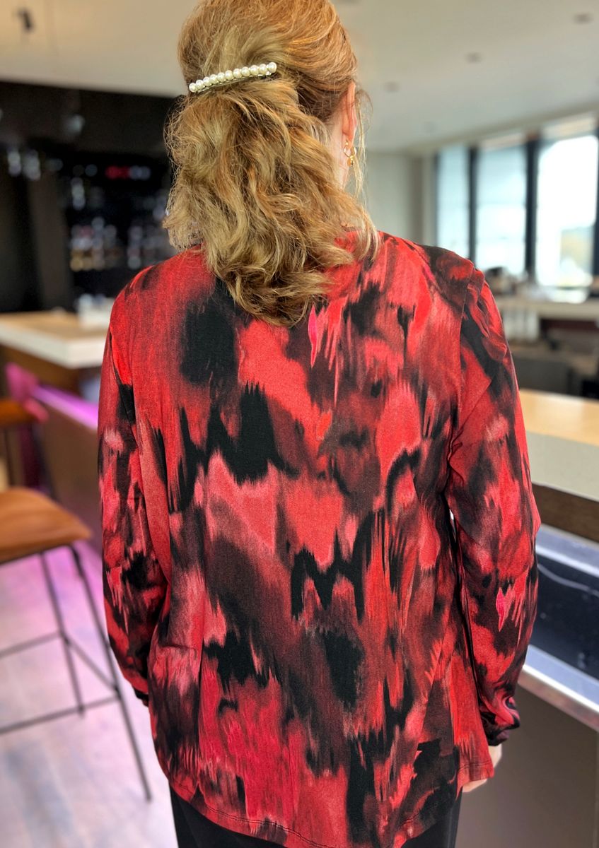 Helga topp karminrød