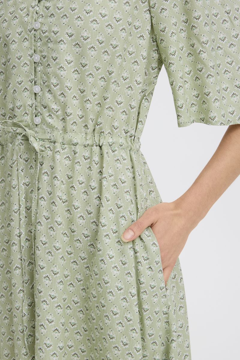 Irene kjole ditsy green