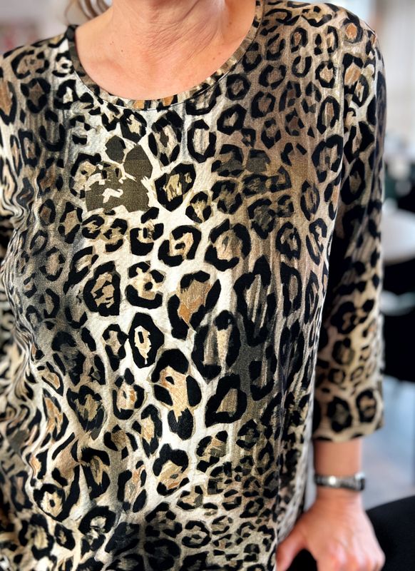 Nelly lang topp leopard