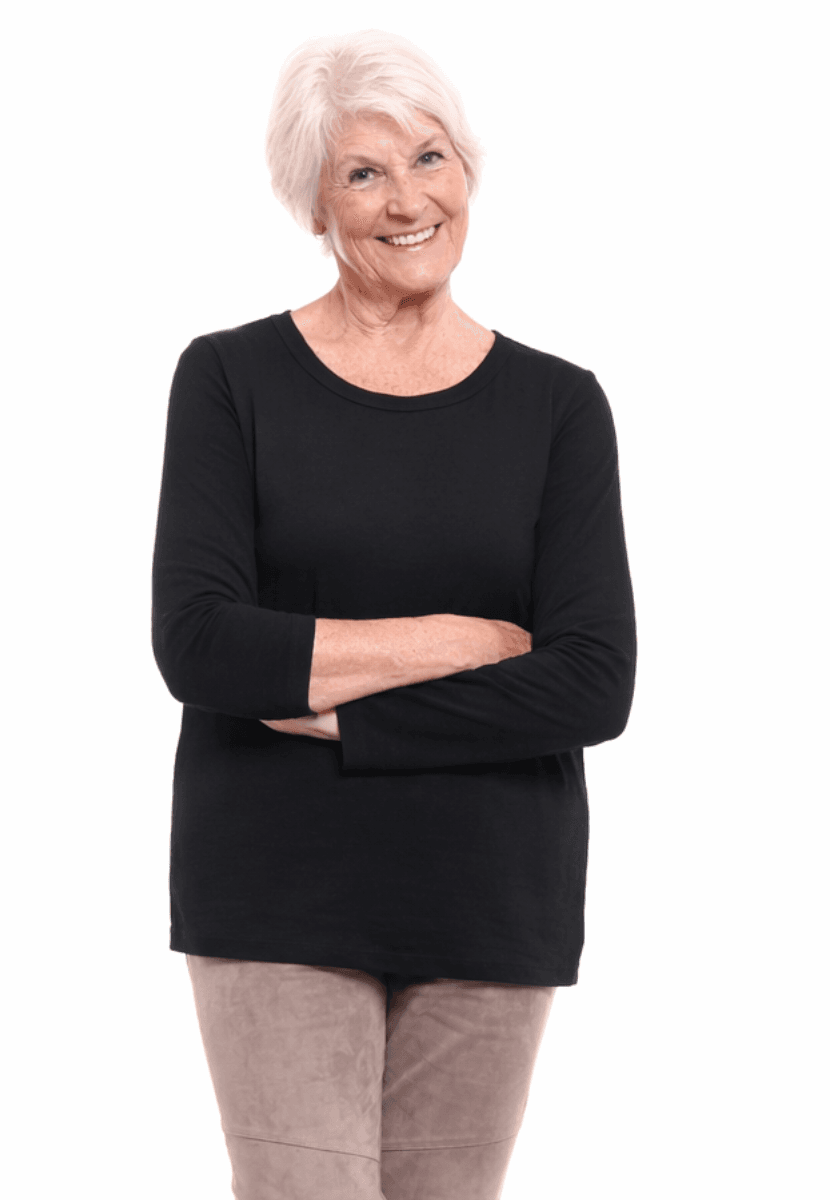 Mona basic topp svart