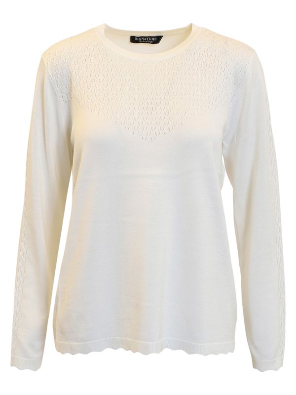 Helga genser offwhite