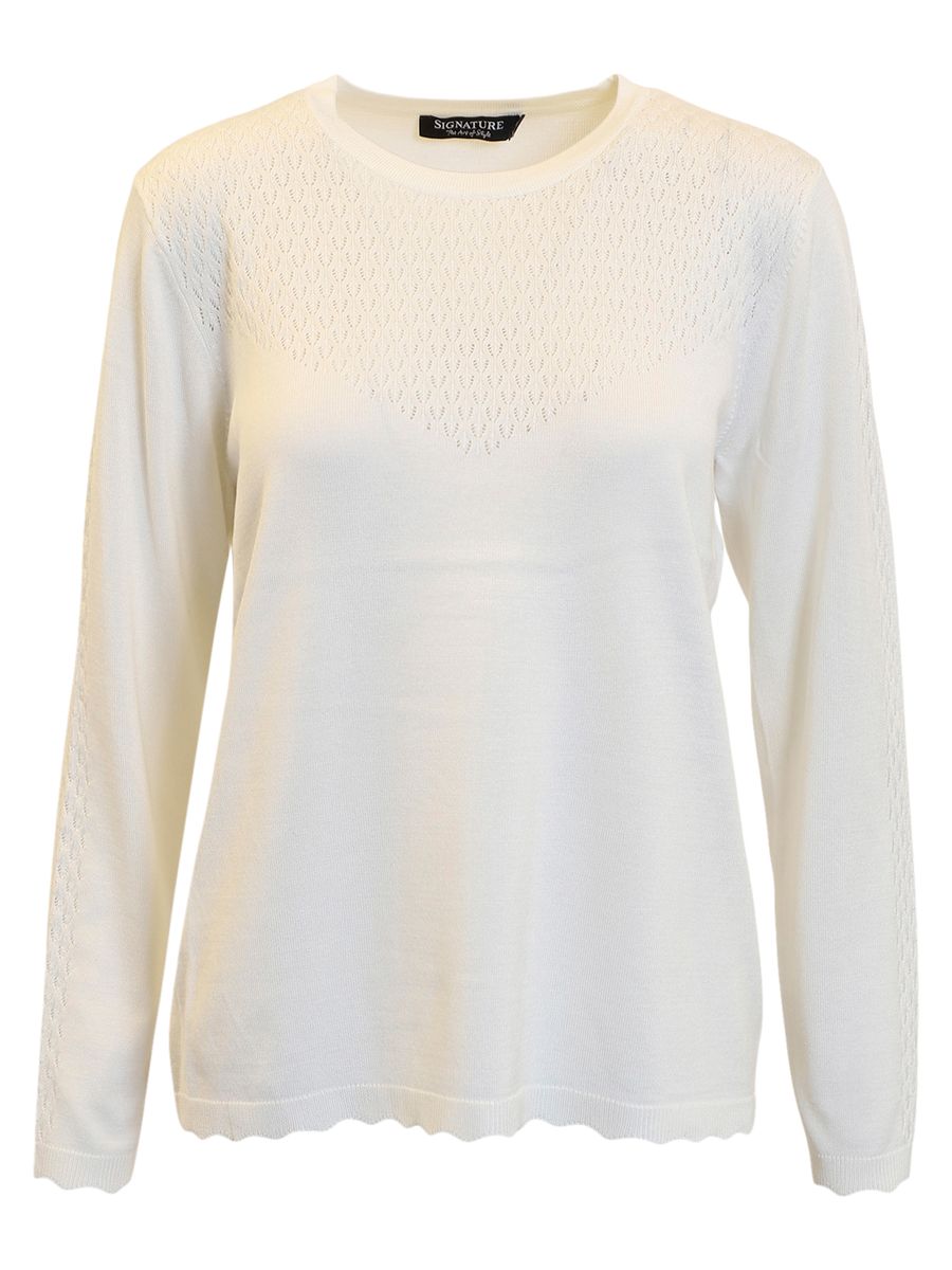Helga genser offwhite