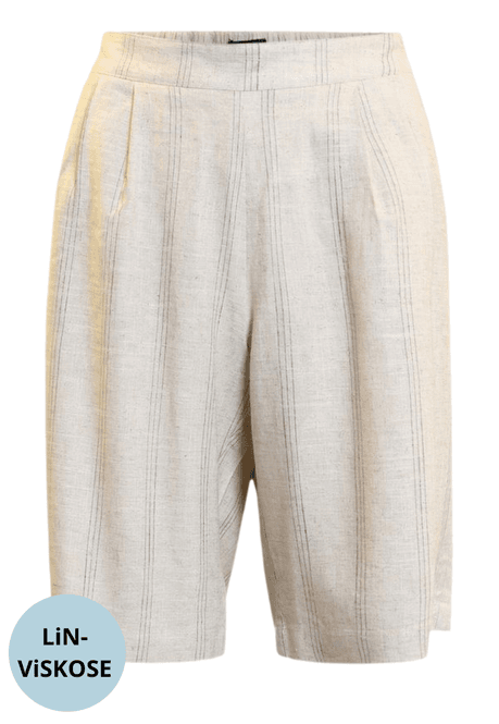 Hovedbilde Carine linshorts natur stripe