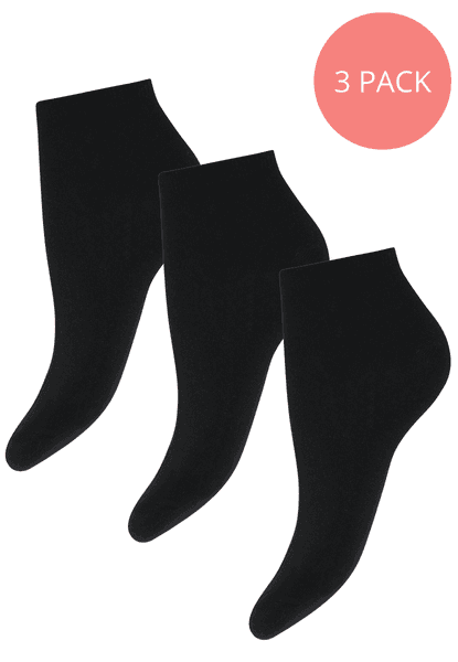 Hovedbilde Ankelsokker 3-pack sort
