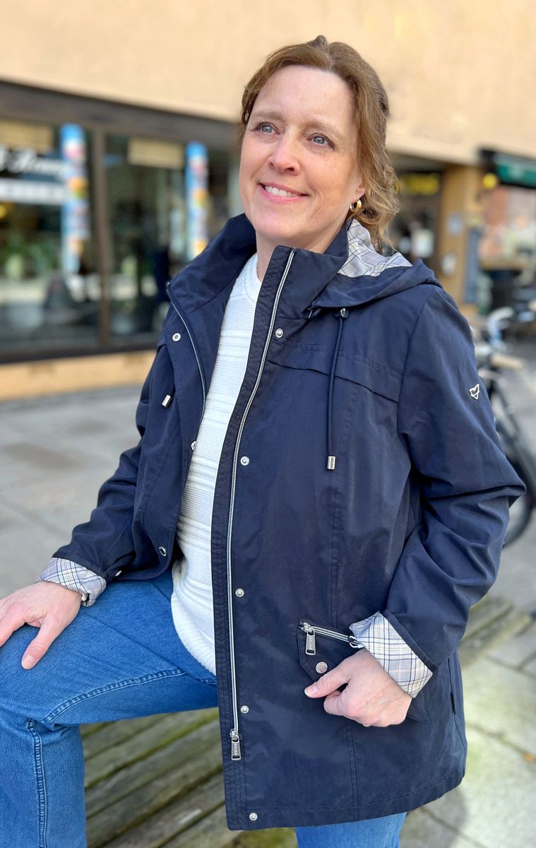 Hedda jakke marineblå