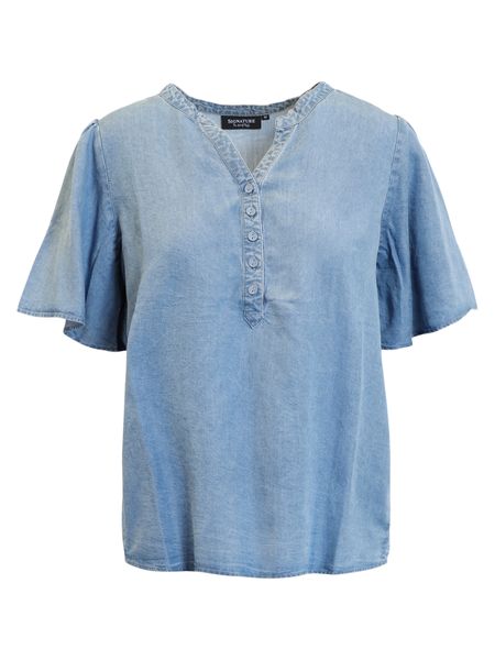 Hovedbilde Lisen bluse blå tencel