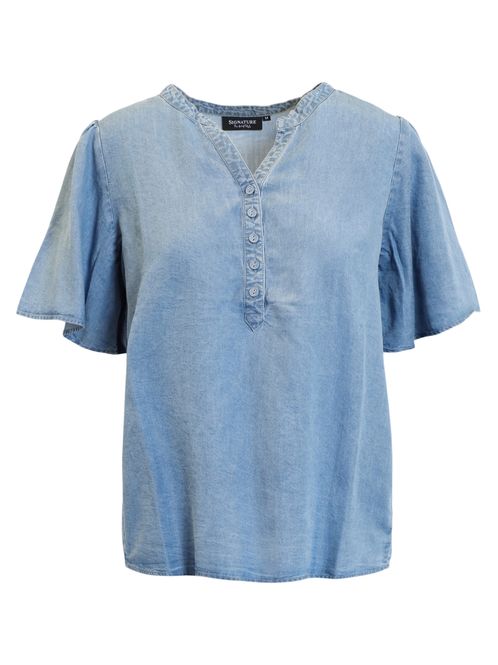 Hovedbilde Lisen bluse blå tencel