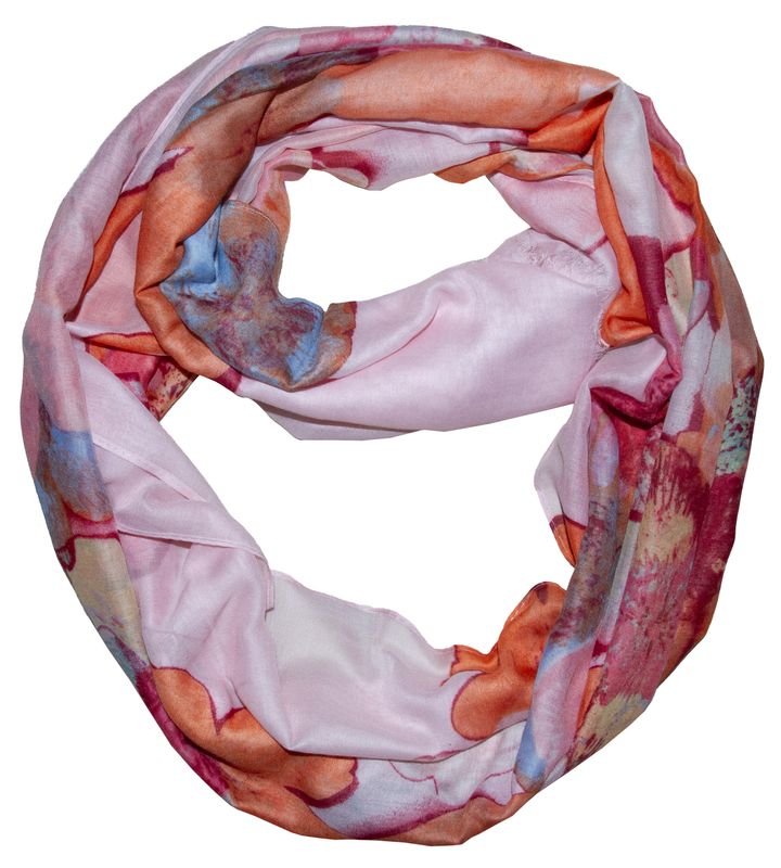 Tubeskjerf  blomstret rosa
