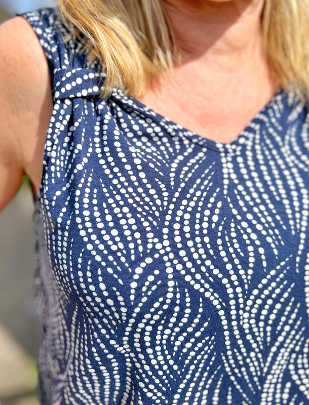 Elisabeth singlet  midnattsblå