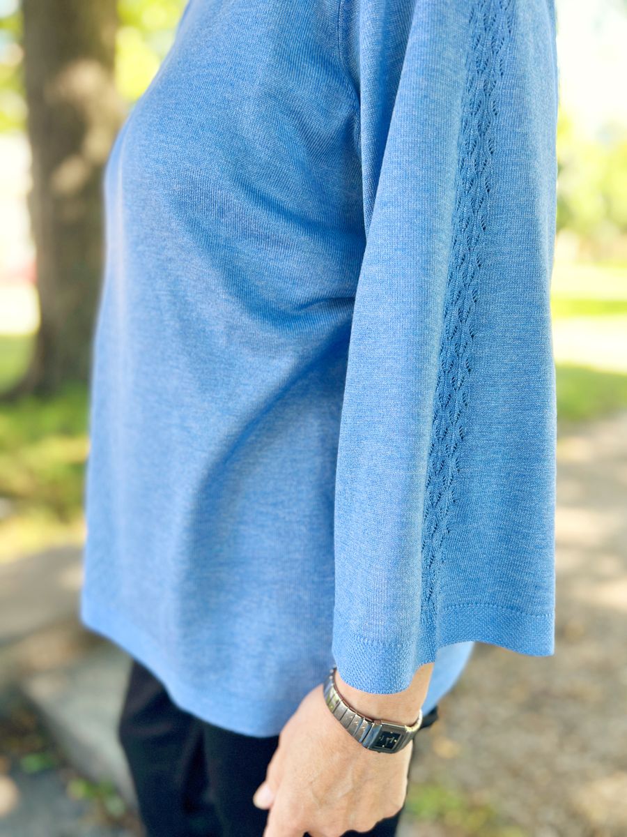 Sissel genser himmelblå