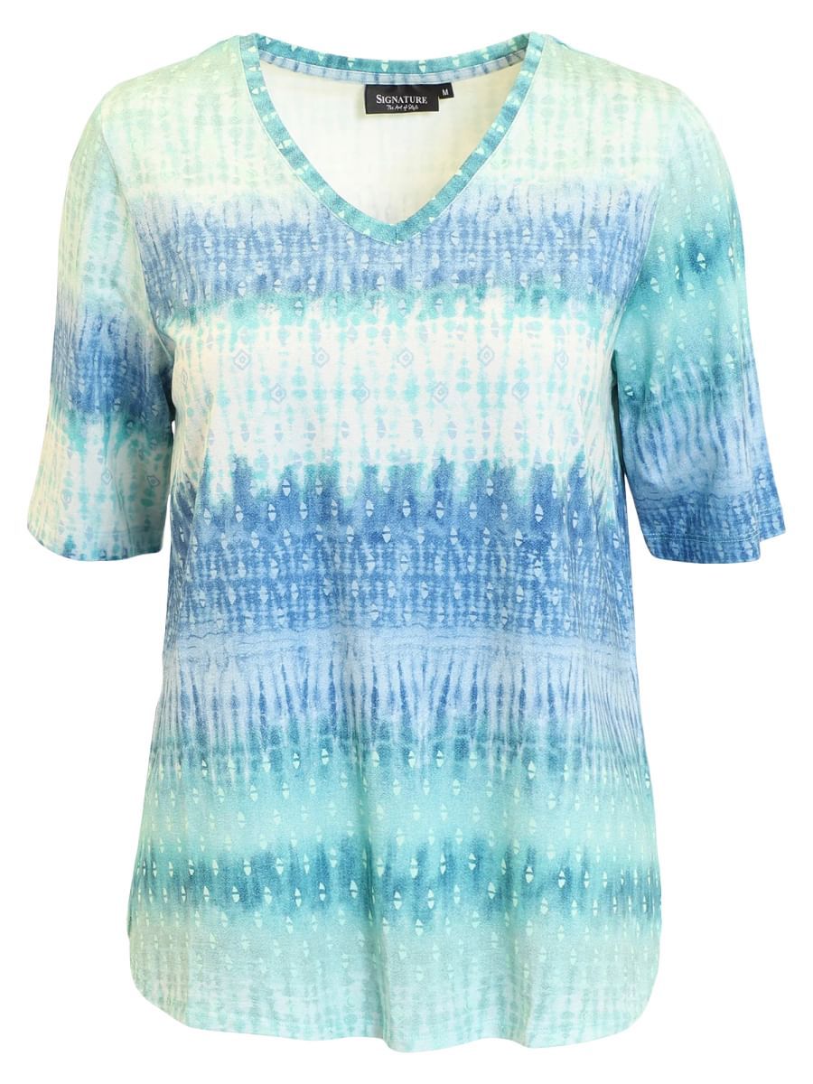Lisen t-shirt mint batikk
