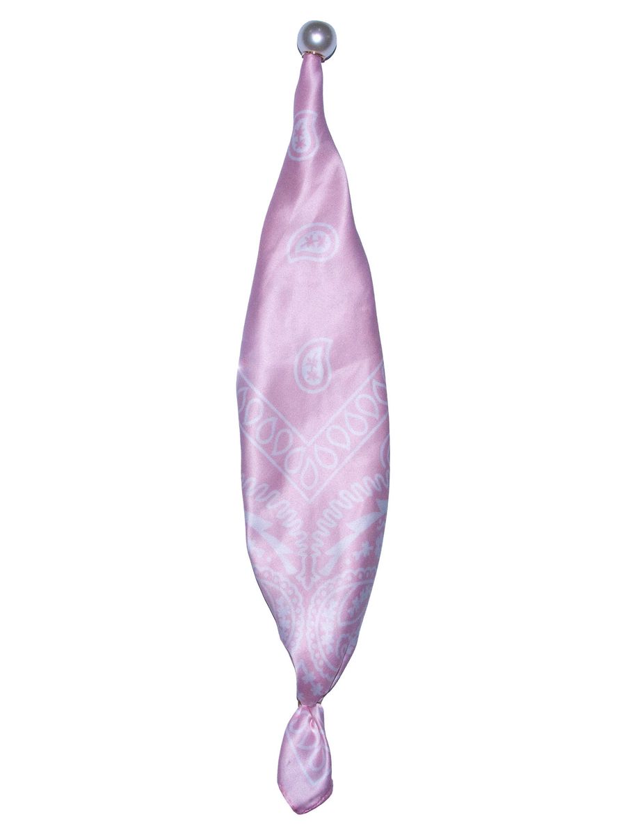 Skjerf med perle rosa