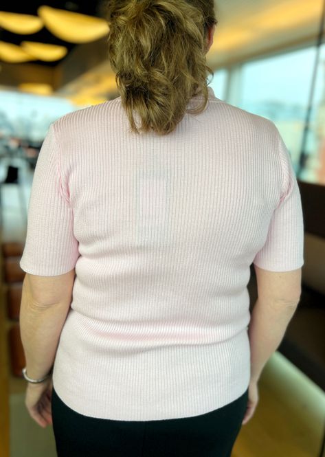 Hovedbilde Nina ribb-topp lys rosa