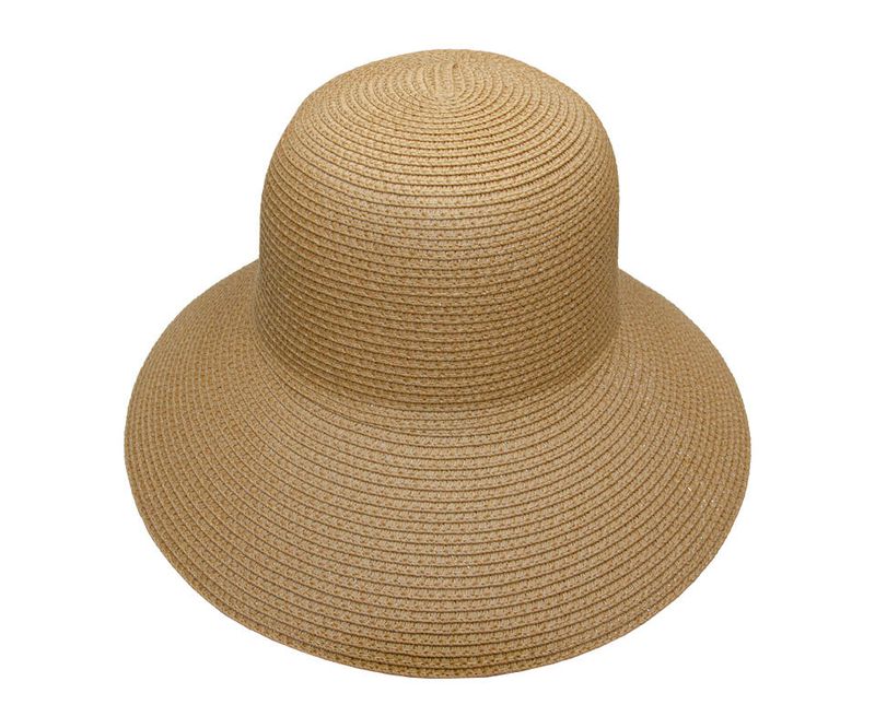 Sommerhatt stråfarget m/ rund brem