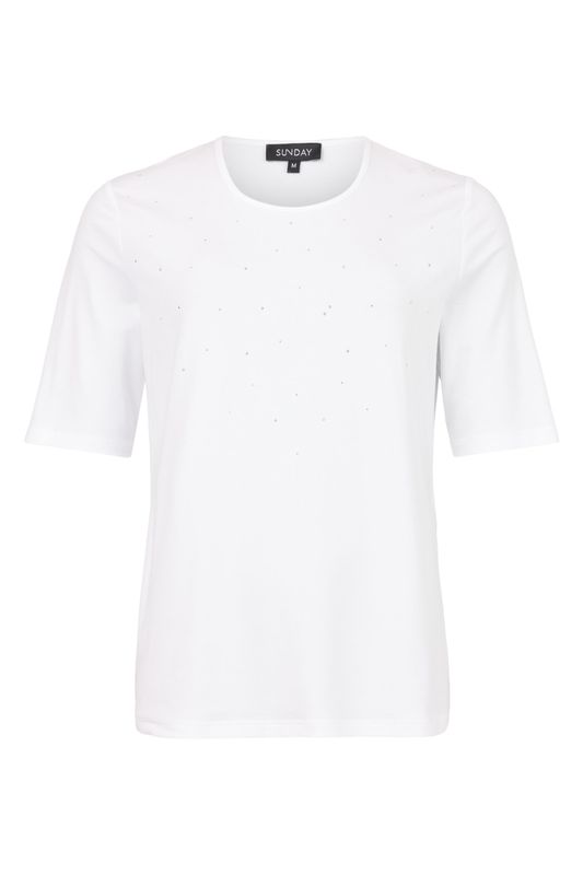 Sølvi penbluse hvit