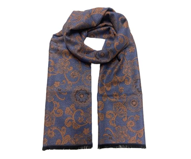 Hovedbilde Skjerf paisley jeansblå