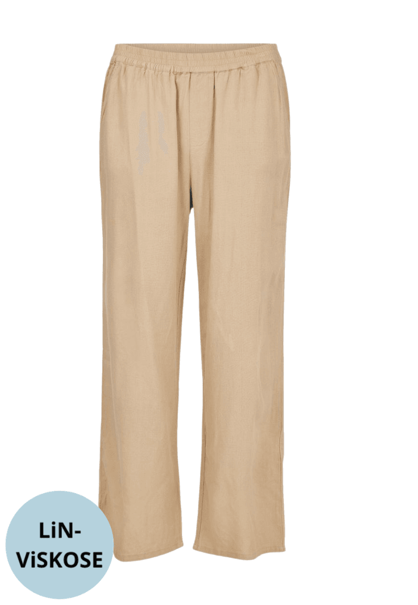 Inger linbukser sand 74 cm