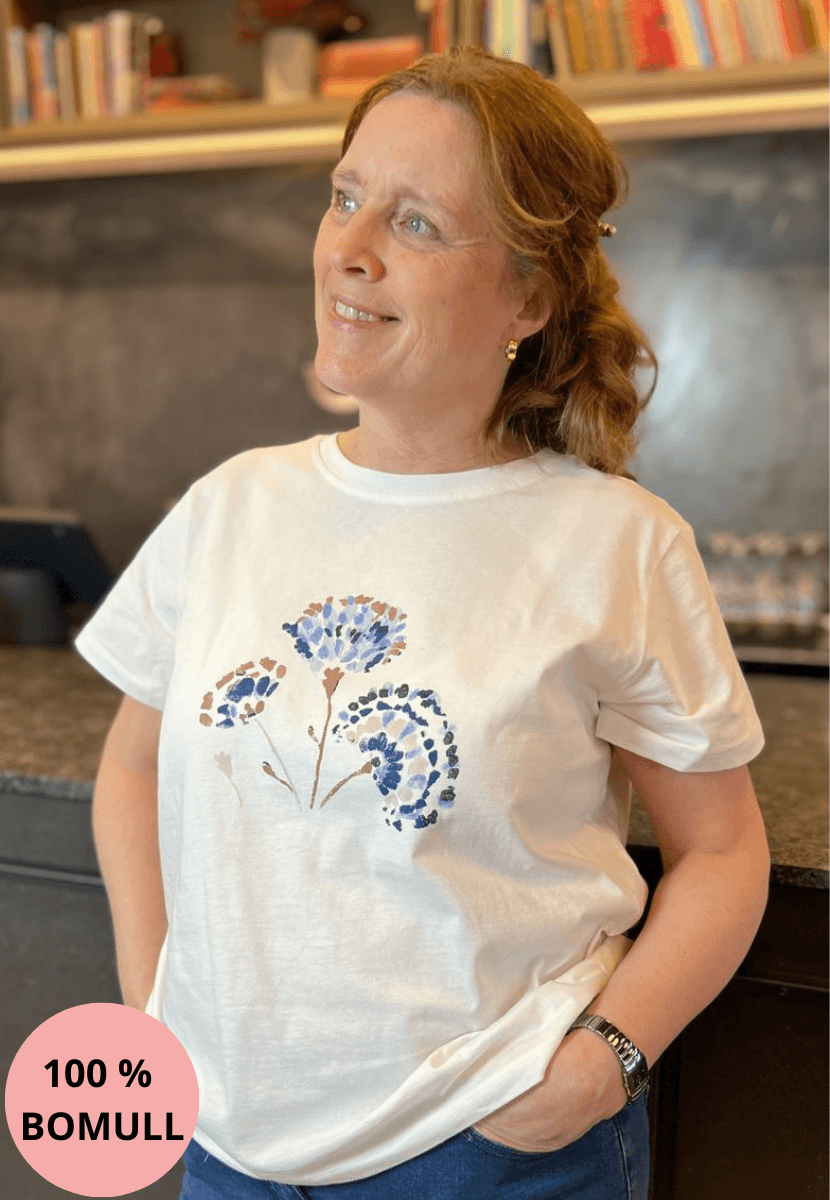 Irene t-shirt blå hortensia