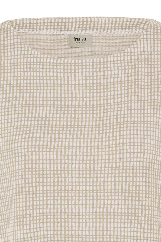 Irene topp beige grid