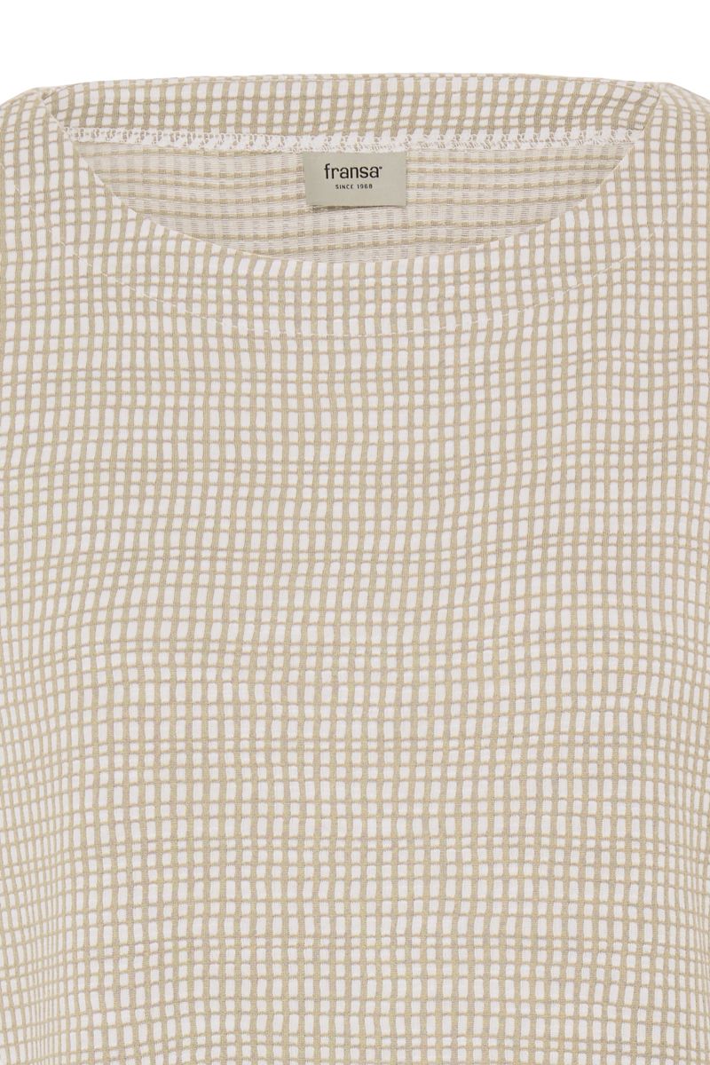 Irene topp beige grid