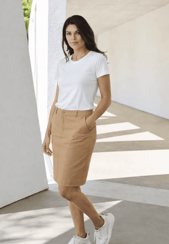 Lisen skjørt beige