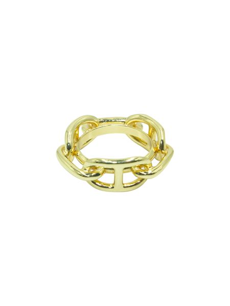 Hovedbilde Skjerfring lenke gullfarget