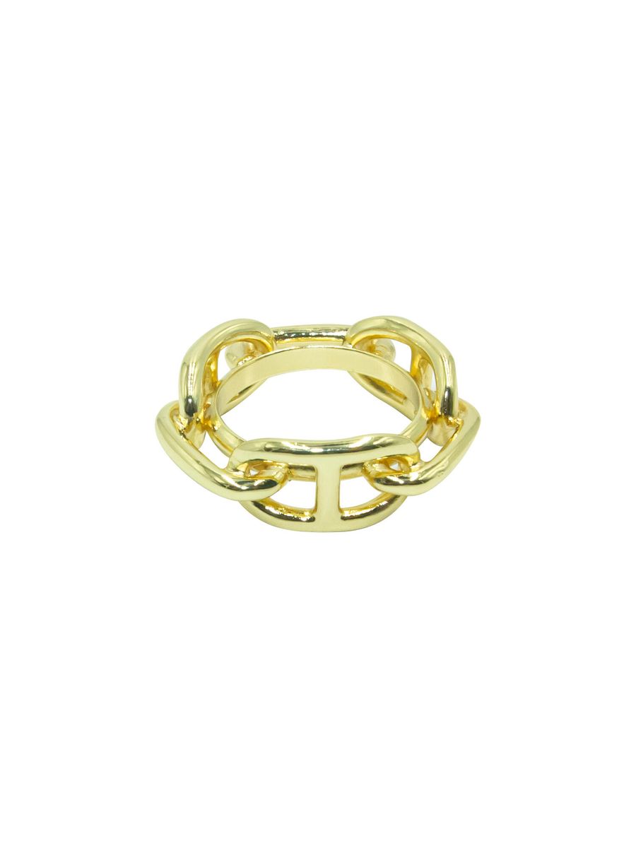 Skjerfring lenke gullfarget